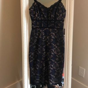 Navy lace dress